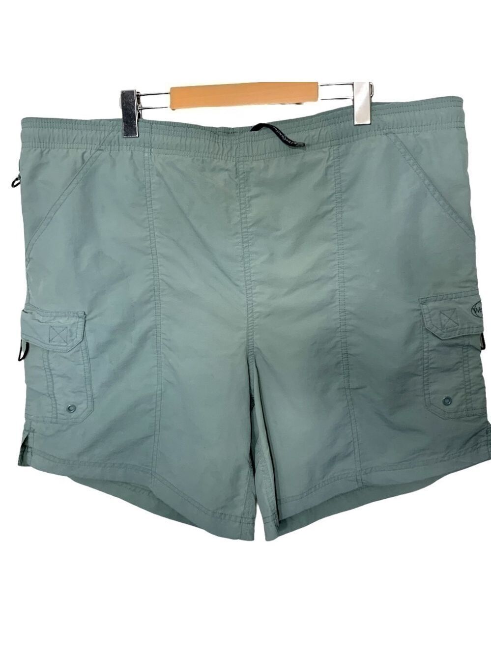 WEEKENDER Traveler Vintage Sage Green Swim & Adventure Shorts Cargo Style Sz 42